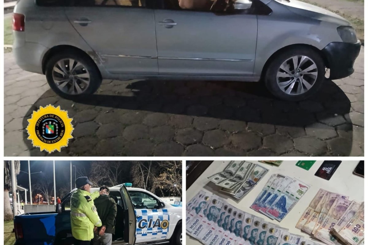 Automóvil secuestrado y un detenido Automóvil secuestrado y un detenido