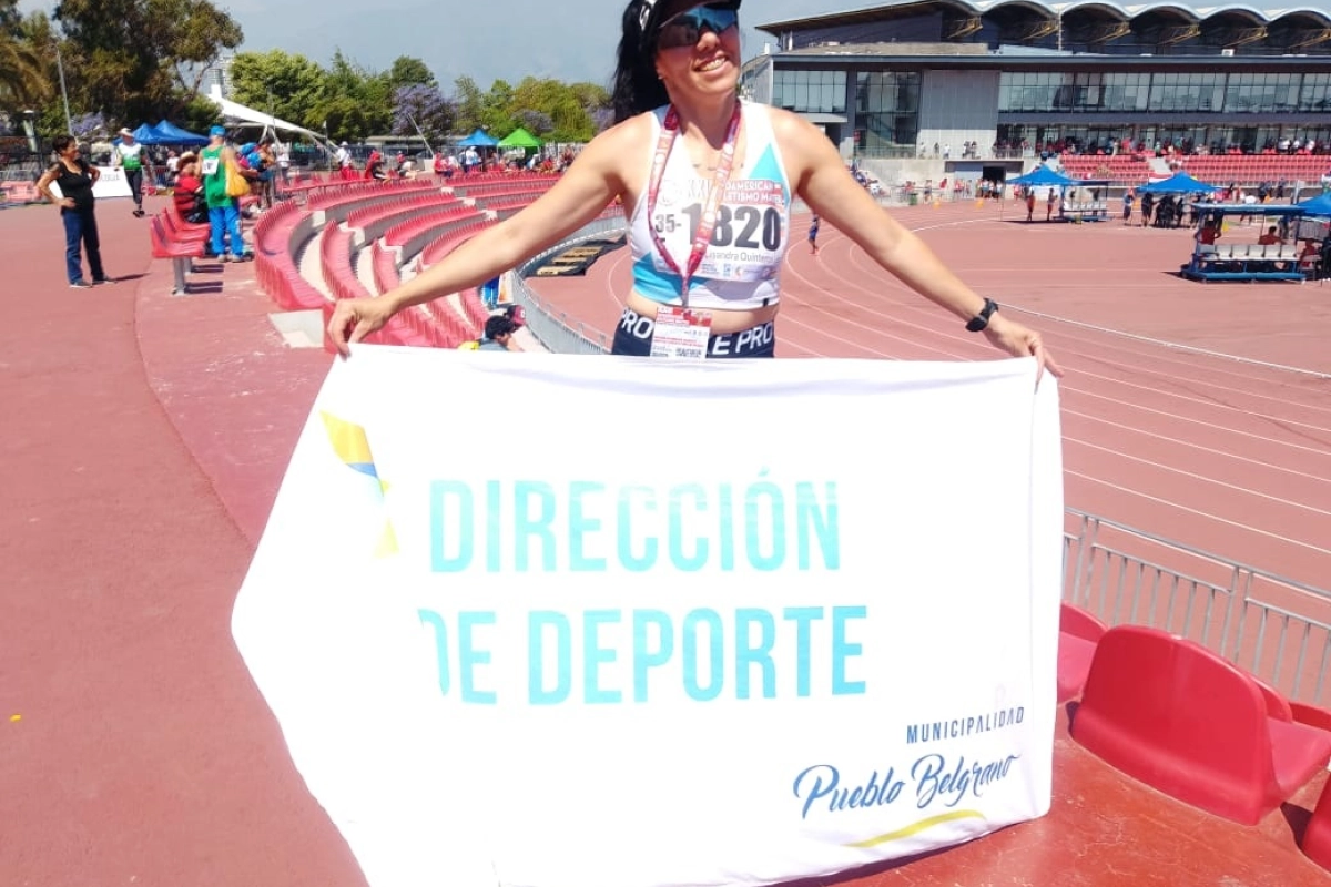 La atleta que representa a Pueblo Belgrano está compitiendo en Chile