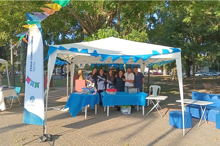 La Feria Comunitaria Norte reunió a vecinos y emprendedores en Plaza San Martín