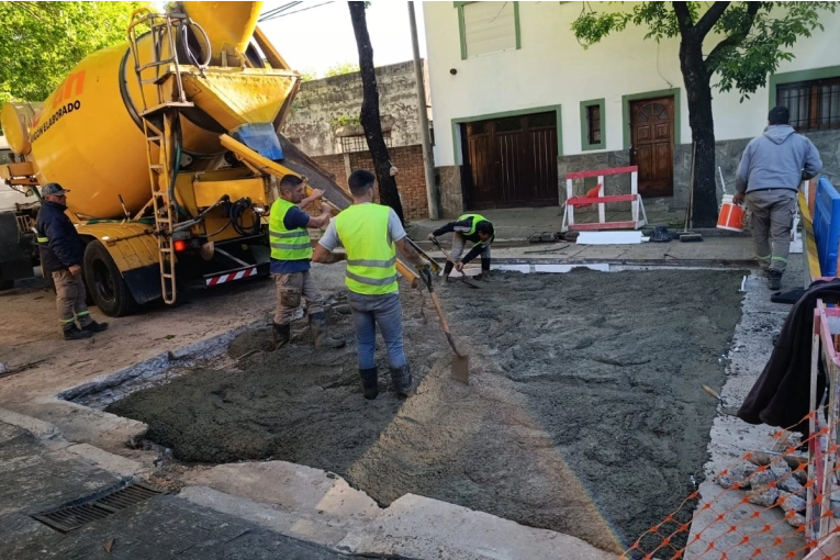 La Municipalidad destacó que reparó más de 40 baches en enero