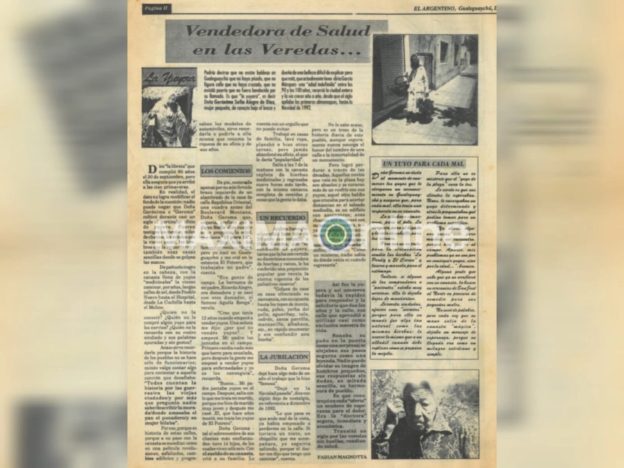 Relatos y fotos de La Yuyera, 1994. Fotos Michel, texto Magnotta