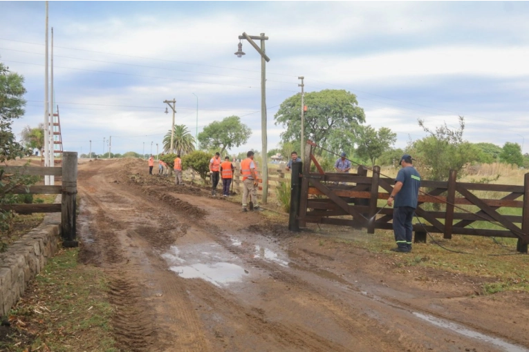 Reparan la entrada secundaria del Parque Unzué y el Camino de la Costa