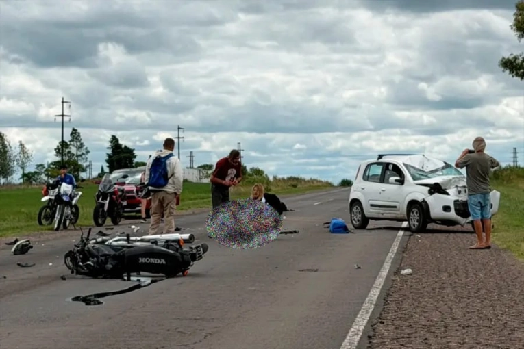 Es policía en Gualeguaychú el motociclista que sufrió lesiones graves en ruta 20