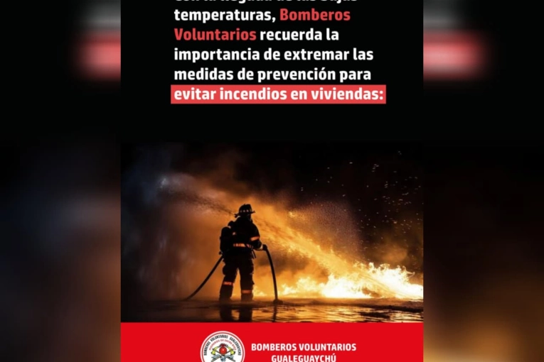 Ante reiterados incendios en viviendas, Bomberos lanza una campaña de prevención
