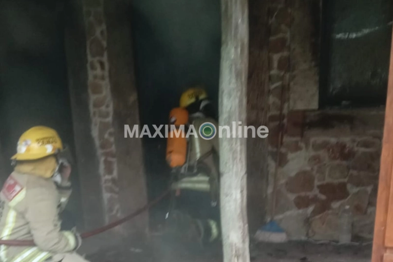 Se incendió una vivienda en un campo de Perdices: el puestero salió ileso