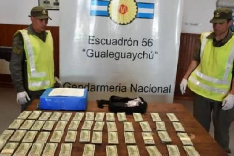 Confirman el procesamiento de dos hombres detenidos en Ceibas con 500 mil dólares