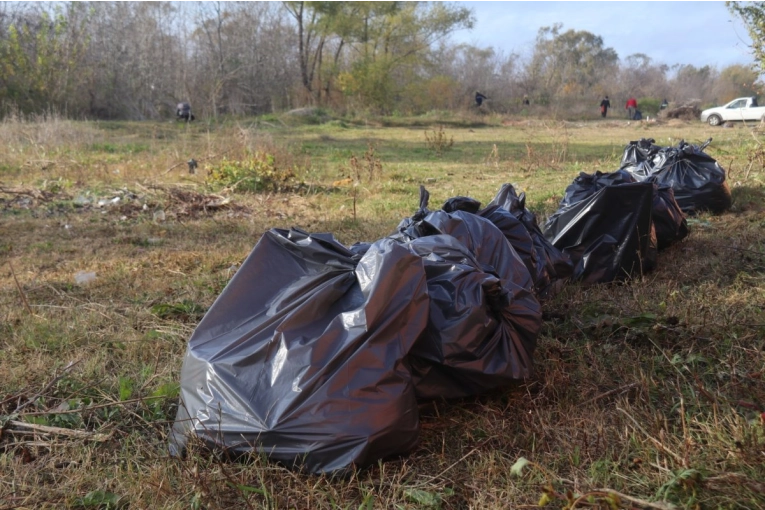 Limpieza profunda de microbasurales en el Barrio Molinari llenó más de 100 bolsas con residuos