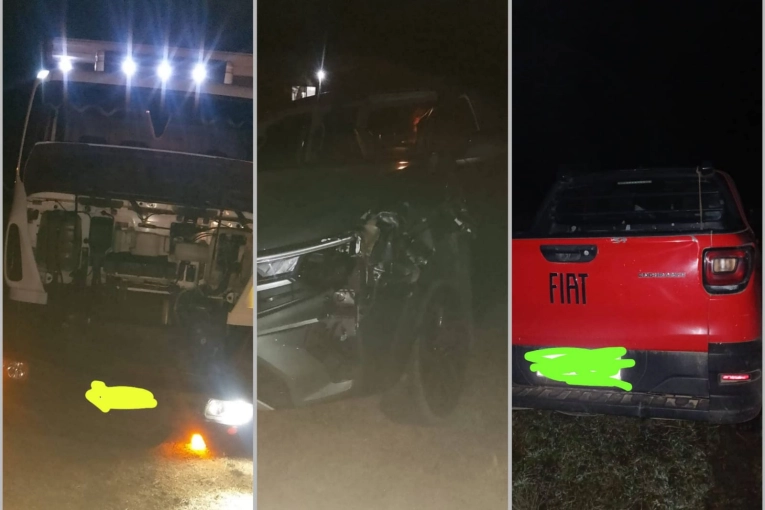 Triple choque en la ruta: tres vehículos colisionaron por un animal suelto