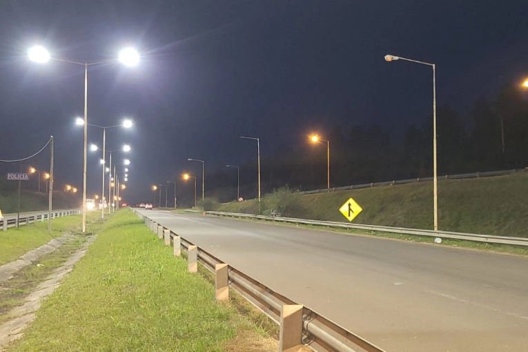Mejoraron la iluminación en Urquiza al Oeste y Ruta 14