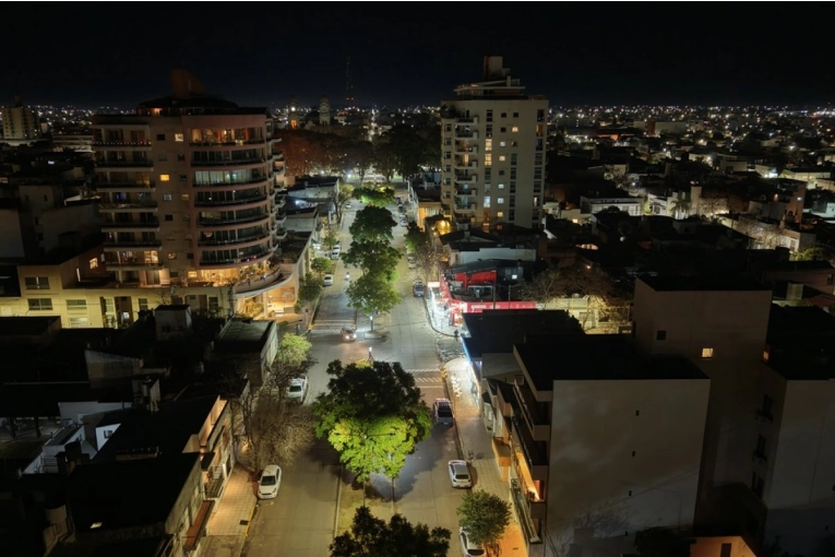 La zona este de Gualeguaychú ya cuenta con las 670 nuevas lámparas LED
