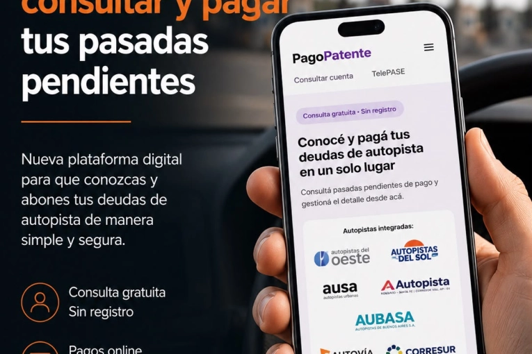 Hay una plataforma para pagar pasadas pendientes en los peajes