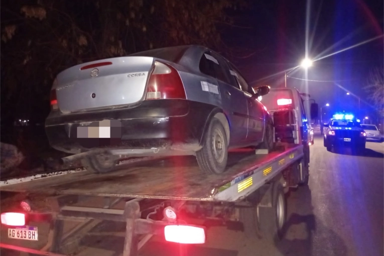 Joven con antecedentes evadió un control policial y se dio a la fuga