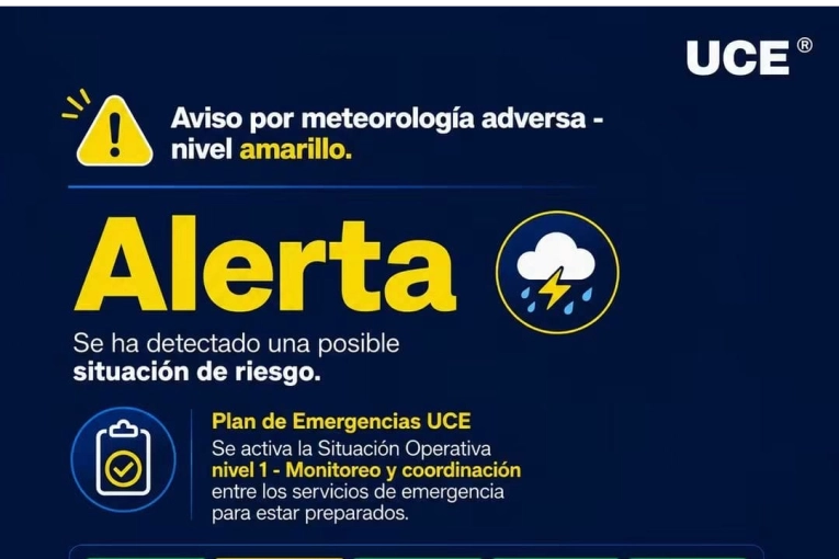 Rige un alerta amarillo por tormentas para Gualeguaychú y la región
