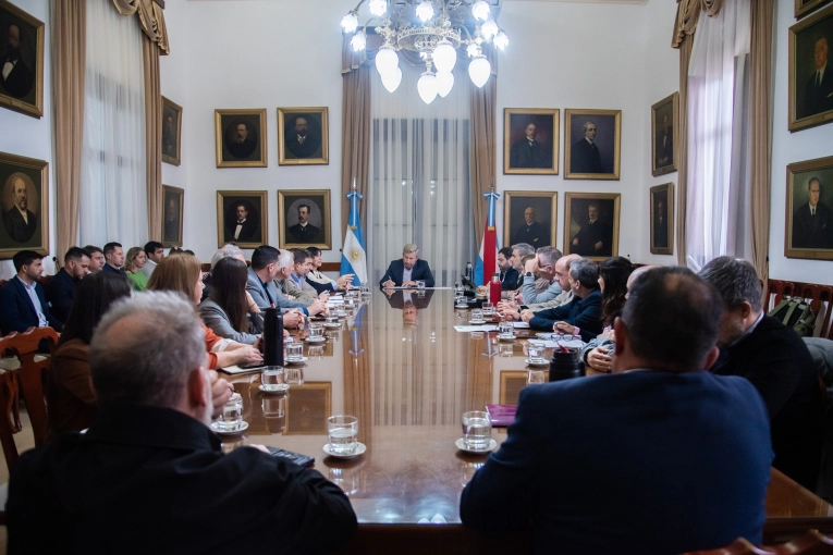 El fenómeno de El Niño fue el tema central de la reunión de gabinete presidida por Frigerio